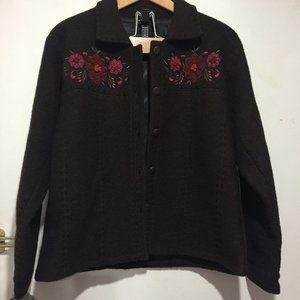 VINTAGE ICELANDIC DESIGN WOOL JACKETS SIZE L